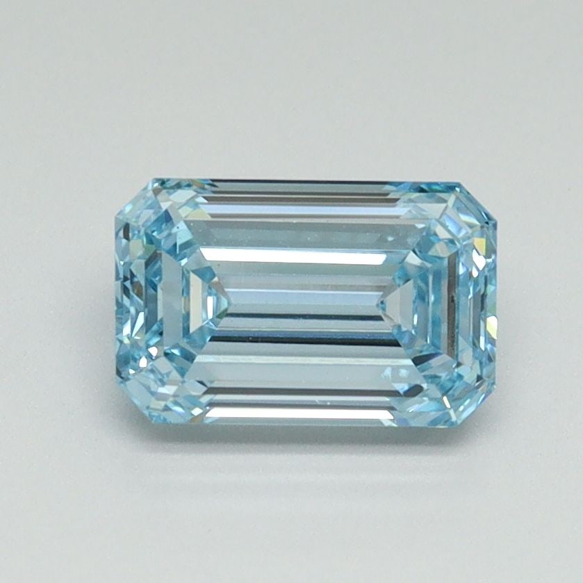 Loose Diamond - EMERALD 1.15ct Fancy Intense Blue VS1: Loose Diamond - EMERALD 1.15ct Fancy Intense Blue VS1 Source: This is a real non-mined Diamond that has been grown in a lab Shape: EMERALD Carats: 1.15 Color: Fancy Intense Blue Certification: IGI Vid