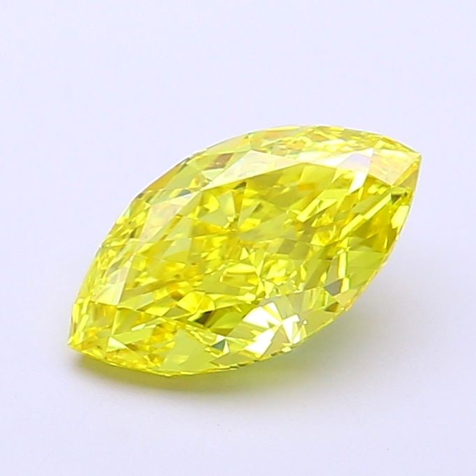 Loose Diamond - MARQUISE 1.41ct Fancy Vivid Yellow VVS1: Loose Diamond - MARQUISE 1.41ct Fancy Vivid Yellow VVS1 Source: This is a real non-mined Diamond that has been grown in a lab Shape: MARQUISE Carats: 1.41 Color: Fancy Vivid Yellow Certification: IGI 