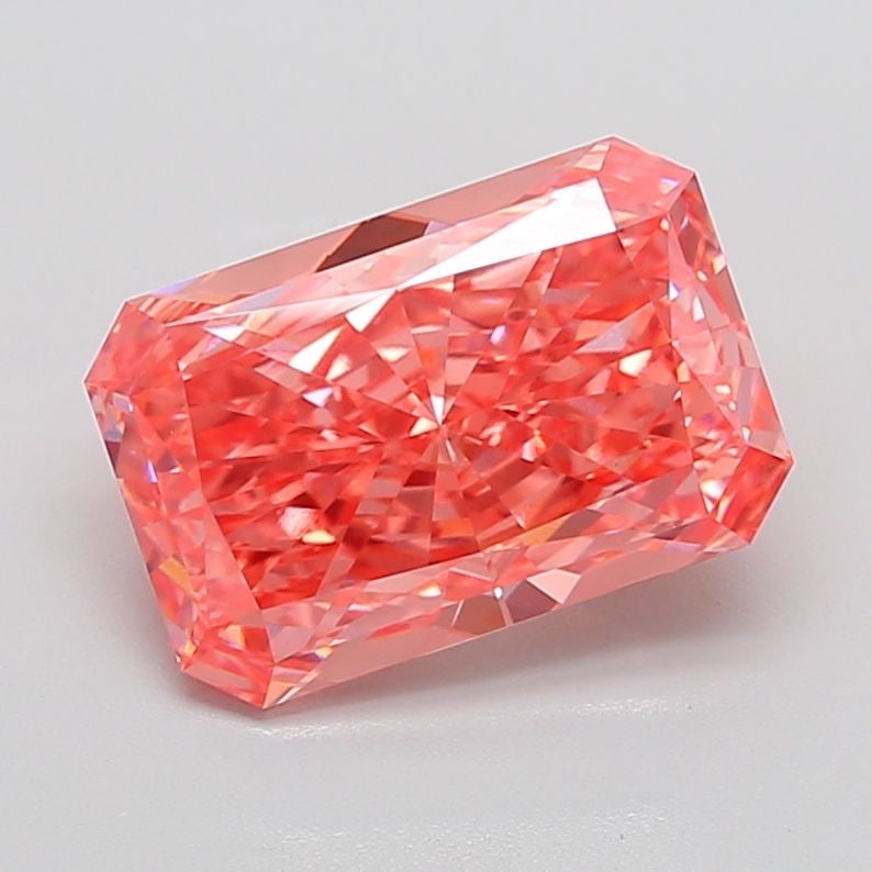 Loose Diamond - RADIANT 6.07ct Fancy Vivid Pink VVS2: Loose Diamond - RADIANT 6.07ct Fancy Vivid Pink VVS2 Source: This is a real non-mined Diamond that has been grown in a lab Shape: RADIANT Carats: 6.07 Color: Fancy Vivid Pink Certification: IGI The Di