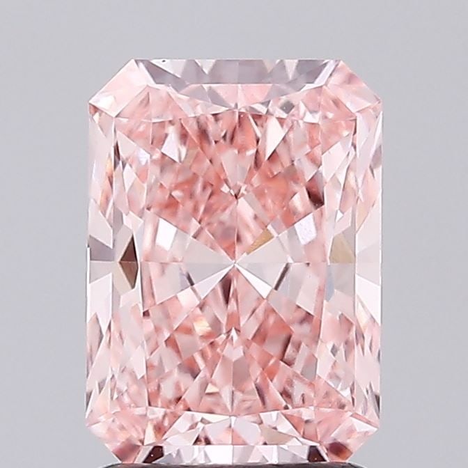 Loose Diamond - RADIANT 1.64ct Fancy Vivid Pink VVS2: Loose Diamond - RADIANT 1.64ct Fancy Vivid Pink VVS2 Source: This is a real non-mined Diamond that has been grown in a lab Shape: RADIANT Carats: 1.64 Color: Fancy Vivid Pink Certification: IGI Video: