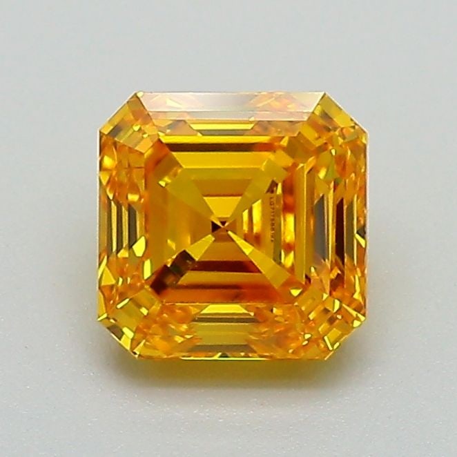 Loose Diamond - ASSCHER 1.04ct Fancy Vivid Yellow VS2: Loose Diamond - ASSCHER 1.04ct Fancy Vivid Yellow VS2 Source: This is a real non-mined Diamond that has been grown in a lab Shape: ASSCHER Carats: 1.04 Color: Fancy Vivid Yellow Certification: IGI Vid