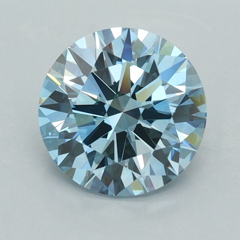 Ideal Loose Diamond - ROUND 1.98ct Fancy Vivid Blue VS1: Ideal Loose Diamond - ROUND 1.98ct Fancy Vivid Blue VS1 Source: This is a real non-mined Diamond that has been grown in a lab Shape: ROUND Carats: 1.98 Color: Fancy Vivid Blue Certification: IGI Video