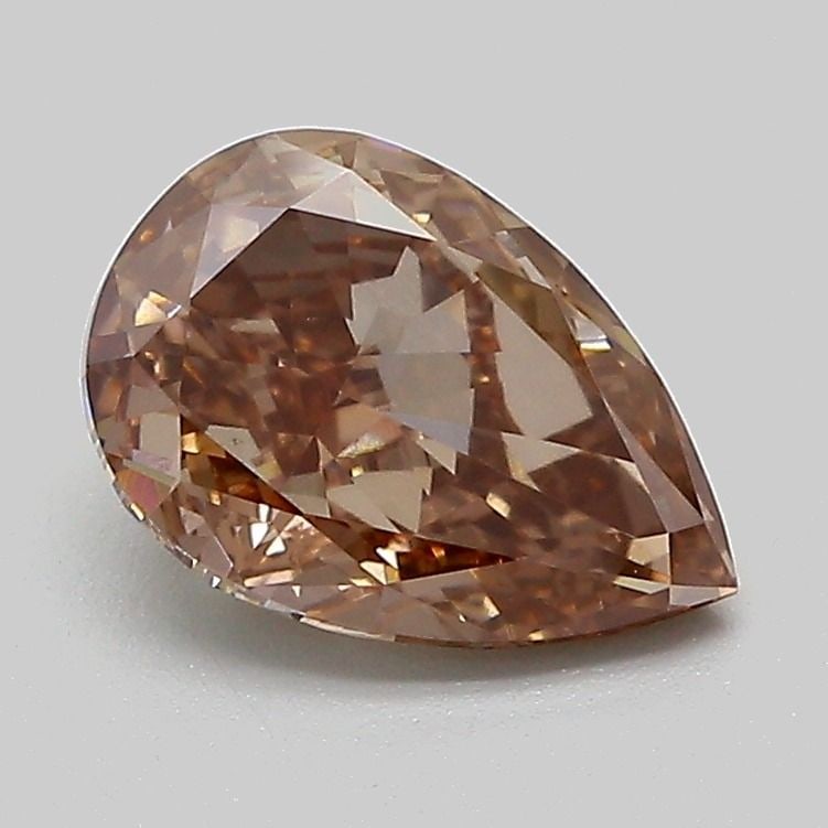Loose Diamond - PEAR 1.51ct Fancy Light Brown VVS2: Loose Diamond - PEAR 1.51ct Fancy Light Brown VVS2 Source: This is a real non-mined Diamond that has been grown in a lab Shape: PEAR Carats: 1.51 Color: Fancy Light Brown Certification: IGI Video:
