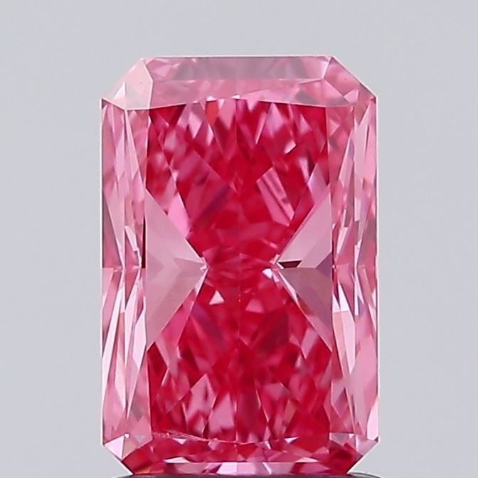 Loose Diamond - RADIANT 1.53ct Fancy Vivid Pink VVS2: Loose Diamond - RADIANT 1.53ct Fancy Vivid Pink VVS2 Source: This is a real non-mined Diamond that has been grown in a lab Shape: RADIANT Carats: 1.53 Color: Fancy Vivid Pink Certification: IGI Video: