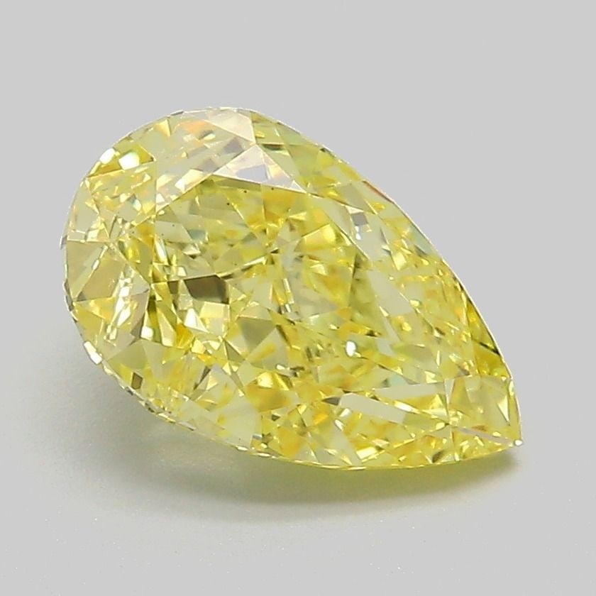 Loose Diamond - PEAR 2.07ct Fancy Intense Yellow VS1: Loose Diamond - PEAR 2.07ct Fancy Intense Yellow VS1 Source: This is a real non-mined Diamond that has been grown in a lab Shape: PEAR Carats: 2.07 Color: Fancy Intense Yellow Certification: IGI Video
