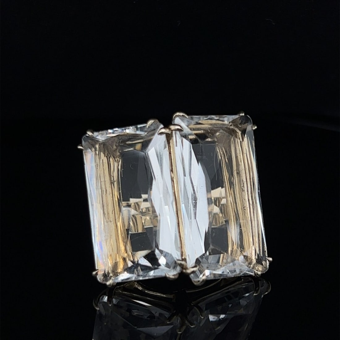 H. Stern Cobblestone 18k Yellow Gold Ring with Quartz and Diamonds Size 7 (1 of 10)