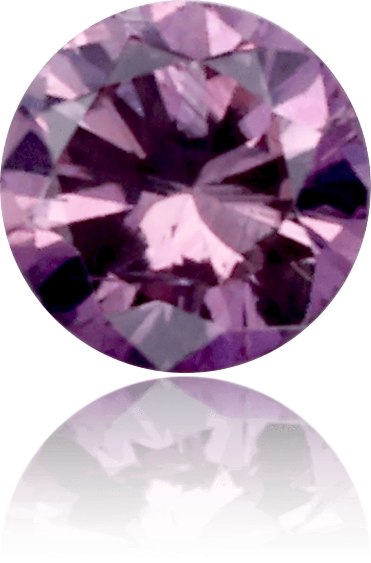 Loose Diamond - ROUND 0.09ct Fancy Dark Purple I2: Loose Diamond - ROUND 0.09ct Fancy Dark Purple I2 Source: Natural Shape: ROUND Carats: 0.09 Color: Fancy Dark Purple Certification: GIA Video: