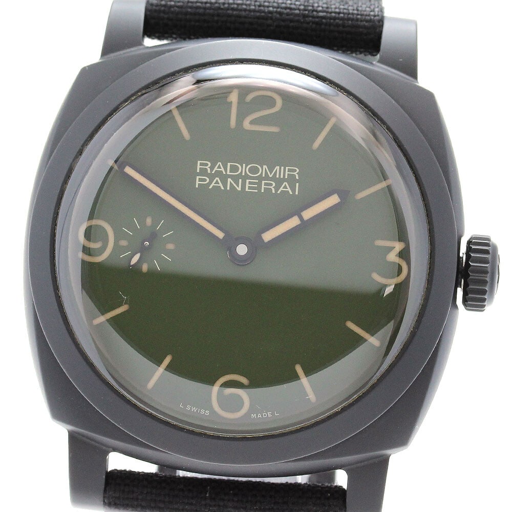 PANERAI PAM00997 Radiomir Military Green Limited Edition Men's Watch: PANERAI PAM00997 Radiomir Military Green Limited Edition Men's Watch Presenting the PANERAI PAM00997 Radiomir Military Green Boutique Limited Men's Watch, a remarkable timepiece crafted for enthusiast