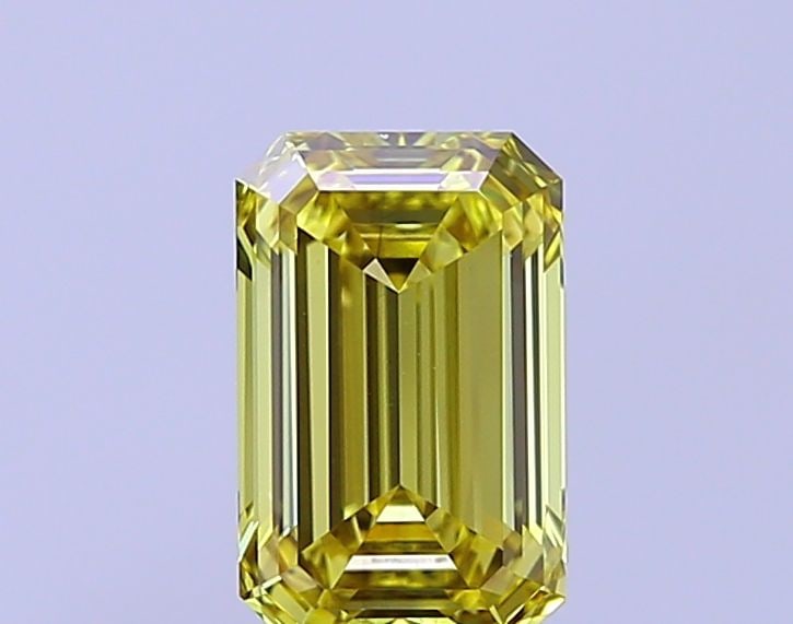 Loose Diamond - EMERALD 1.53ct Fancy Vivid Yellow VS2: Loose Diamond - EMERALD 1.53ct Fancy Vivid Yellow VS2 Source: This is a real non-mined Diamond that has been grown in a lab Shape: EMERALD Carats: 1.53 Color: Fancy Vivid Yellow Certification: IGI Vid