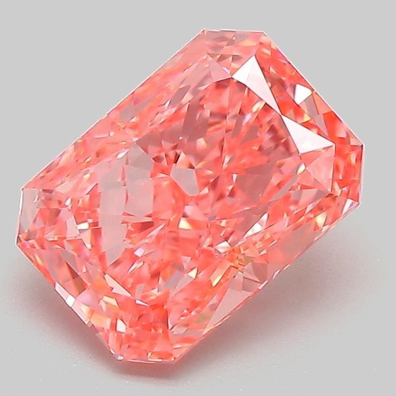 Loose Diamond - RADIANT 2.27ct Fancy Vivid Pink VVS2: Loose Diamond - RADIANT 2.27ct Fancy Vivid Pink VVS2 Source: This is a real non-mined Diamond that has been grown in a lab Shape: RADIANT Carats: 2.27 Color: Fancy Vivid Pink Certification: IGI Video:
