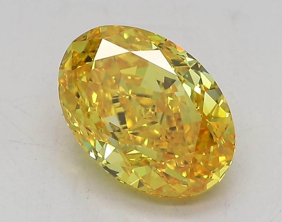 Loose Diamond - OVAL 2.06ct Fancy Vivid Yellow VVS1: Loose Diamond - OVAL 2.06ct Fancy Vivid Yellow VVS1 Source: This is a real non-mined Diamond that has been grown in a lab Shape: OVAL Carats: 2.06 Color: Fancy Vivid Yellow Certification: IGI Video: