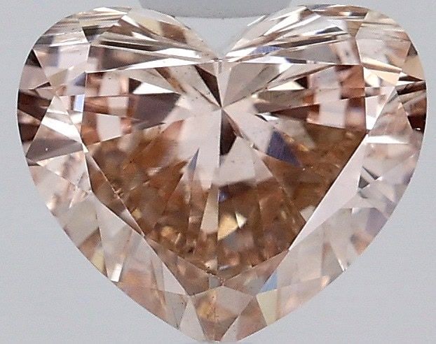 Loose Diamond - HEART 1.0ct Fancy Light Pinkish Brown VS2: Loose Diamond - HEART 1.0ct Fancy Light Pinkish Brown VS2 Source: This is a real non-mined Diamond that has been grown in a lab Shape: HEART Carats: 1.0 Color: Fancy Light Pinkish Brown Certification: