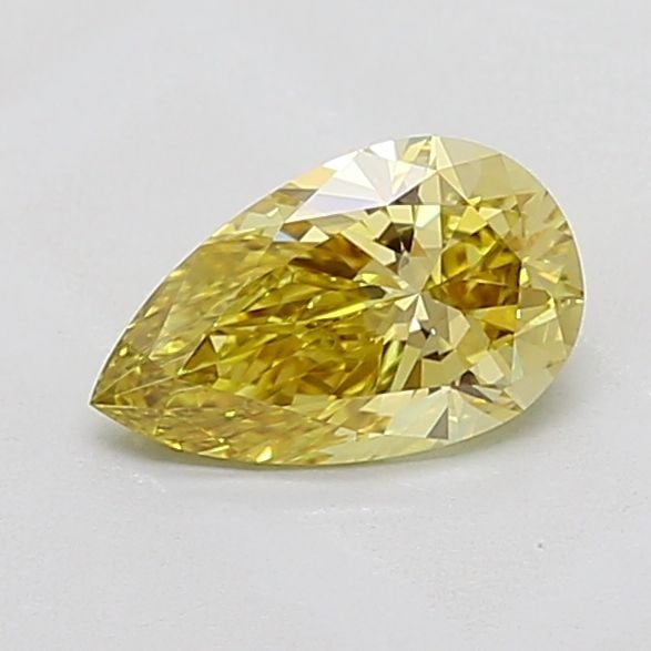 Loose Diamond - PEAR 1.06ct Fancy Intense Yellow VVS2: Loose Diamond - PEAR 1.06ct Fancy Intense Yellow VVS2 Source: This is a real non-mined Diamond that has been grown in a lab Shape: PEAR Carats: 1.06 Color: Fancy Intense Yellow Certification: IGI Vide