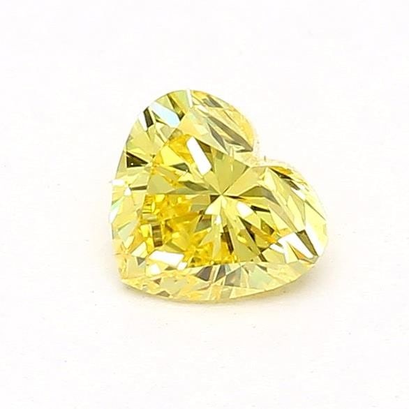 Loose Diamond - HEART 0.51ct Fancy Vivid Yellow VVS2: Loose Diamond - HEART 0.51ct Fancy Vivid Yellow VVS2 Source: This is a real non-mined Diamond that has been grown in a lab Shape: HEART Carats: 0.51 Color: Fancy Vivid Yellow Certification: NONE Video