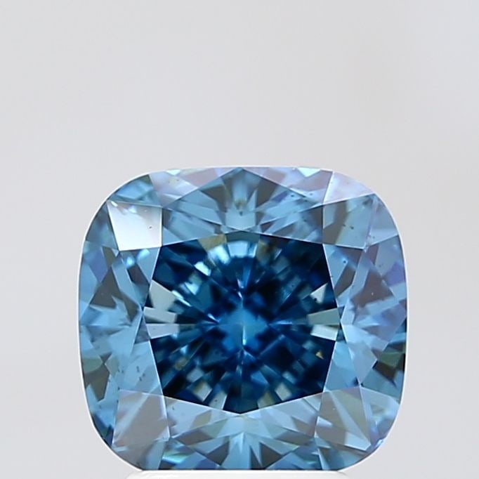 Loose Diamond - CUSHION BRILLIANT 3.04ct Blue VS1: Loose Diamond - CUSHION BRILLIANT 3.04ct Blue VS1 Source: This is a real non-mined Diamond that has been grown in a lab Shape: CUSHION BRILLIANT Carats: 3.04 Color: Blue Certification: NONE Video: