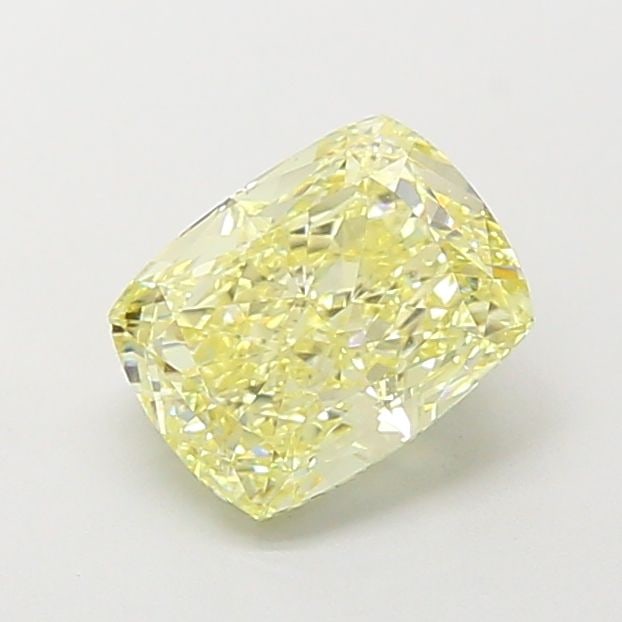 Loose Diamond - CUSHION MODIFIED 1.67ct Fancy Light Yellow VVS2: Loose Diamond - CUSHION MODIFIED 1.67ct Fancy Light Yellow VVS2 Source: This is a real non-mined Diamond that has been grown in a lab Shape: CUSHION MODIFIED Carats: 1.67 Color: Fancy Light Yellow Cer