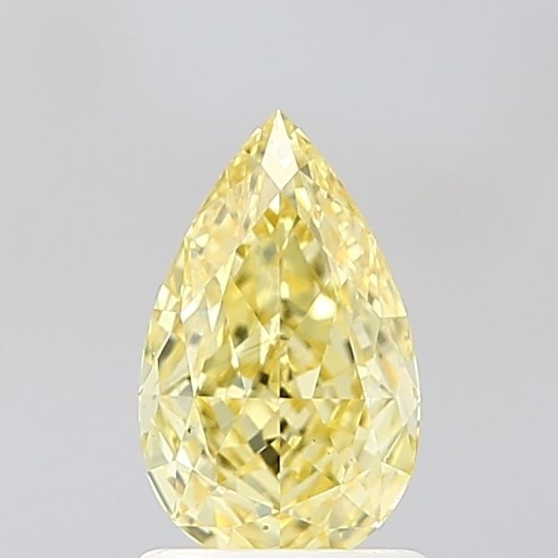 Loose Diamond - PEAR 1.18ct Fancy Intense Yellow VS1: Loose Diamond - PEAR 1.18ct Fancy Intense Yellow VS1 Source: This is a real non-mined Diamond that has been grown in a lab Shape: PEAR Carats: 1.18 Color: Fancy Intense Yellow Certification: IGI Video