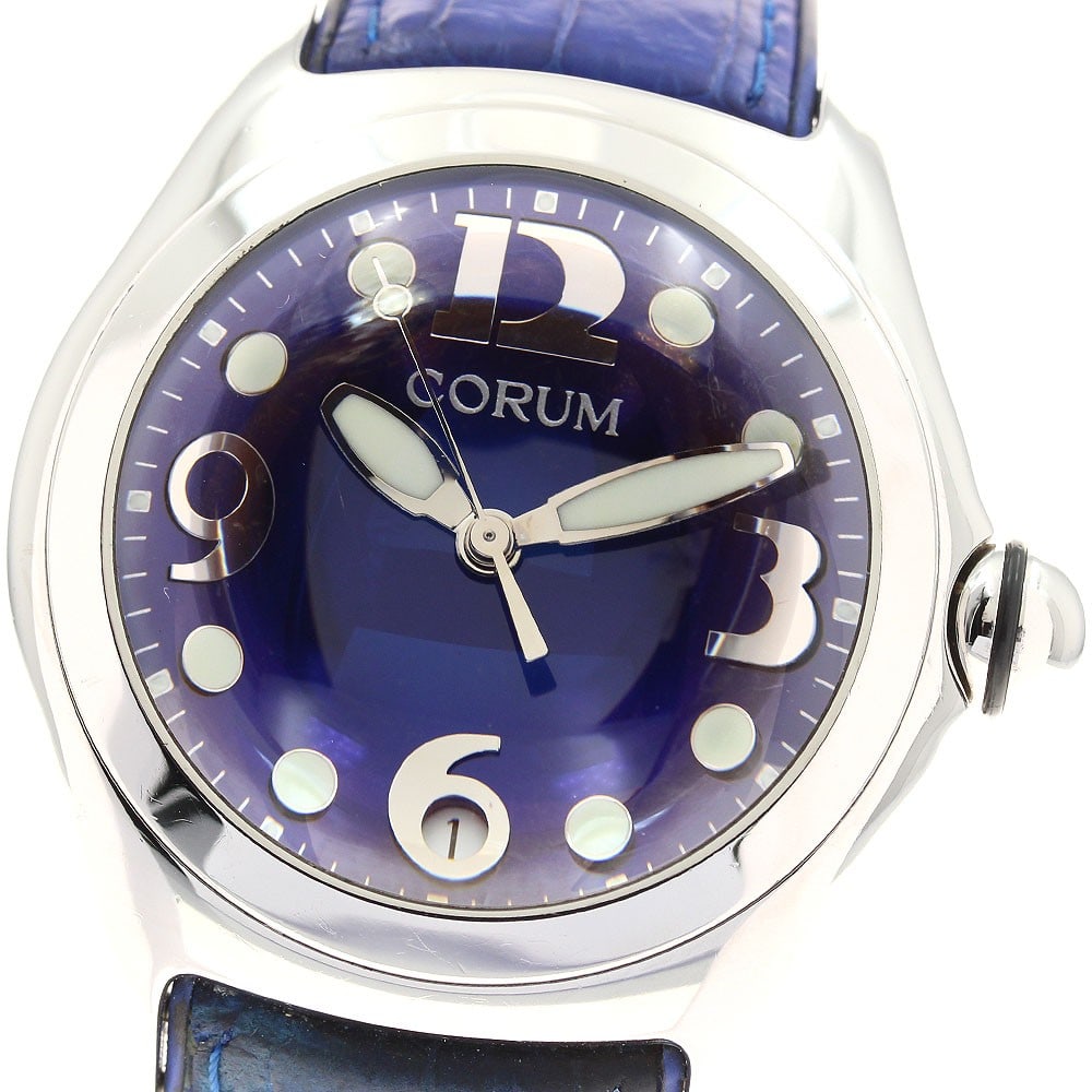 Corum Bubble Date Quartz Men's Wristwatch 163.150.20: Corum Bubble Date Quartz Men's Wristwatch 163.150.20 This is a CORUM Bubble Date Quartz men's wristwatch, crafted in Switzerland. The watch features a quartz movement and is designed specifically for 