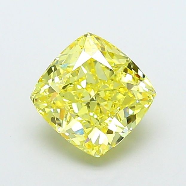 Loose Diamond - CUSHION MODIFIED 3.01ct Fancy Intense Yellow VS1: Loose Diamond - CUSHION MODIFIED 3.01ct Fancy Intense Yellow VS1 Source: This is a real non-mined Diamond that has been grown in a lab Shape: CUSHION MODIFIED Carats: 3.01 Color: Fancy Intense Yellow 