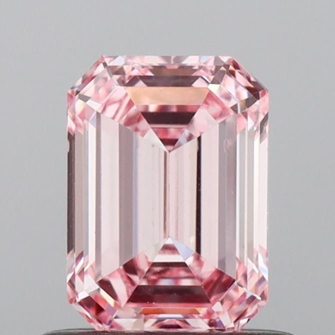 Loose Diamond - EMERALD 0.72ct Fancy Intense Pink VVS2: Loose Diamond - EMERALD 0.72ct Fancy Intense Pink VVS2 Source: This is a real non-mined Diamond that has been grown in a lab Shape: EMERALD Carats: 0.72 Color: Fancy Intense Pink Certification: IGI Vi