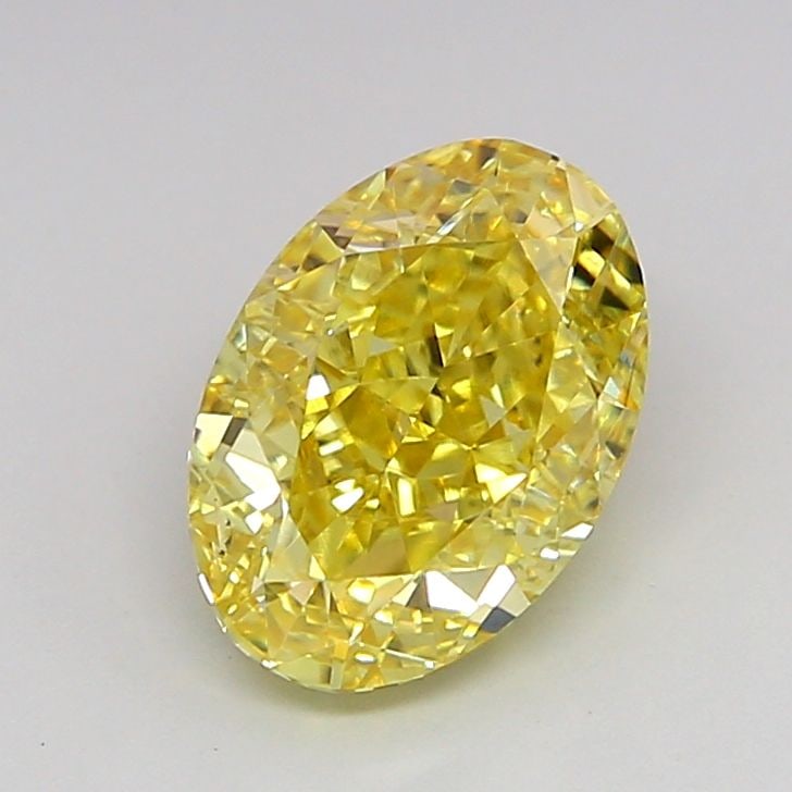 Loose Diamond - OVAL 2.01ct Fancy Intense Yellow SI1: Loose Diamond - OVAL 2.01ct Fancy Intense Yellow SI1 Source: This is a real non-mined Diamond that has been grown in a lab Shape: OVAL Carats: 2.01 Color: Fancy Intense Yellow Certification: IGI Video