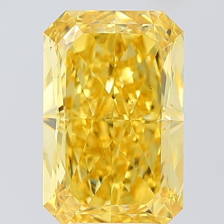 Loose Diamond - RADIANT 5.32ct Fancy Vivid Yellow VS2: Loose Diamond - RADIANT 5.32ct Fancy Vivid Yellow VS2 Source: This is a real non-mined Diamond that has been grown in a lab Shape: RADIANT Carats: 5.32 Color: Fancy Vivid Yellow Certification: IGI Vid