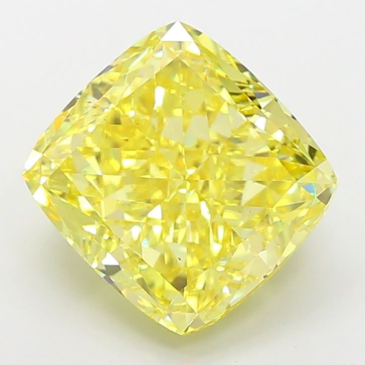 Loose Diamond - CUSHION MODIFIED 7.03ct Fancy Vivid Yellow VS2: Loose Diamond - CUSHION MODIFIED 7.03ct Fancy Vivid Yellow VS2 Source: This is a real non-mined Diamond that has been grown in a lab Shape: CUSHION MODIFIED Carats: 7.03 Color: Fancy Vivid Yellow Cert