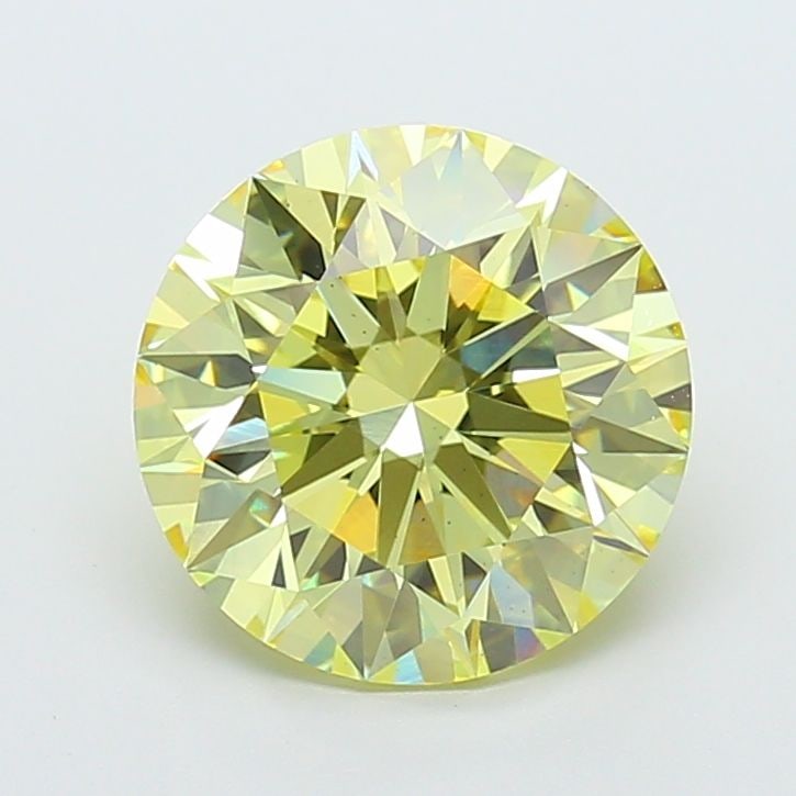 Ideal Loose Diamond - ROUND 5.03ct Fancy Intense Yellow VS2: Ideal Loose Diamond - ROUND 5.03ct Fancy Intense Yellow VS2 Source: This is a real non-mined Diamond that has been grown in a lab Shape: ROUND Carats: 5.03 Color: Fancy Intense Yellow Certification: I