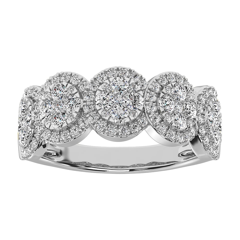 14K Rose Gold 1 Ct.Tw. Diamond Fashion Ring: 14K Rose Gold 1 Ct.Tw. Diamond Fashion Ring 14k White Gold Stone Color: G-h Stone Clarity: I1 Each ring is presented in standard size 6.5. Complimentary resizing is available between sizes 510 (in 1/4