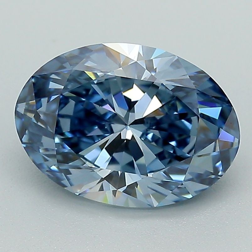 Loose Diamond - OVAL 2.29ct Fancy Deep Blue VVS1: Loose Diamond - OVAL 2.29ct Fancy Deep Blue VVS1 Source: This is a real non-mined Diamond that has been grown in a lab Shape: OVAL Carats: 2.29 Color: Fancy Deep Blue Certification: IGI Video: