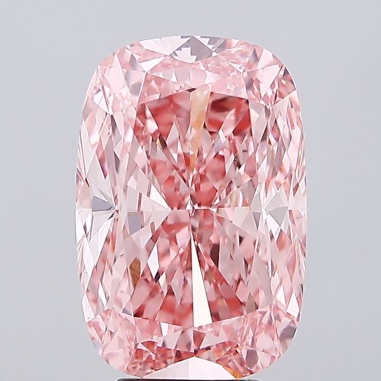 Loose Diamond - CUSHION MODIFIED 5.01ct Fancy Vivid Pink VS1: Loose Diamond - CUSHION MODIFIED 5.01ct Fancy Vivid Pink VS1 Source: This is a real non-mined Diamond that has been grown in a lab Shape: CUSHION MODIFIED Carats: 5.01 Color: Fancy Vivid Pink Certific