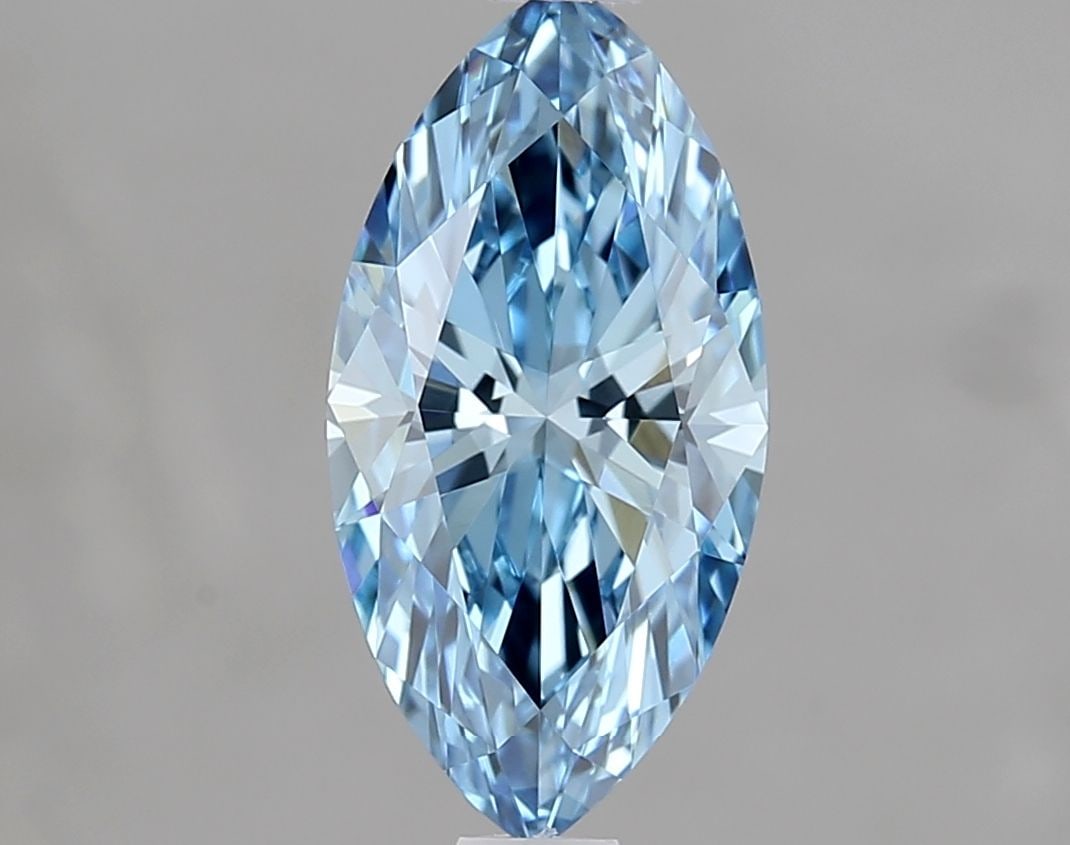 Loose Diamond - MARQUISE 1.01ct Fancy Vivid Blue VVS1: Loose Diamond - MARQUISE 1.01ct Fancy Vivid Blue VVS1 Source: This is a real non-mined Diamond that has been grown in a lab Shape: MARQUISE Carats: 1.01 Color: Fancy Vivid Blue Certification: IGI Vide