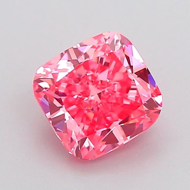 Loose Diamond - CUSHION MODIFIED 1.41ct Fancy Vivid Pink VS1: Loose Diamond - CUSHION MODIFIED 1.41ct Fancy Vivid Pink VS1 Source: This is a real non-mined Diamond that has been grown in a lab Shape: CUSHION MODIFIED Carats: 1.41 Color: Fancy Vivid Pink Certific