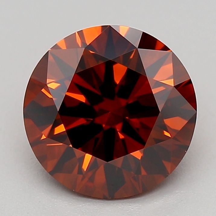 Ideal Loose Diamond - ROUND 1.18ct Fancy Deep Orange VVS2: Ideal Loose Diamond - ROUND 1.18ct Fancy Deep Orange VVS2 Source: This is a real non-mined Diamond that has been grown in a lab Shape: ROUND Carats: 1.18 Color: Fancy Deep Orange Certification: IGI Vi