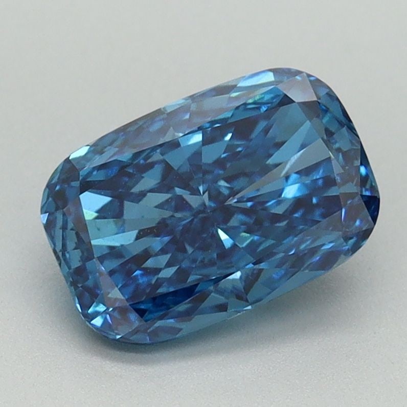 Loose Diamond - CUSHION BRILLIANT 1.51ct Fancy Vivid Blue VS1: Loose Diamond - CUSHION BRILLIANT 1.51ct Fancy Vivid Blue VS1 Source: This is a real non-mined Diamond that has been grown in a lab Shape: CUSHION BRILLIANT Carats: 1.51 Color: Fancy Vivid Blue Certif