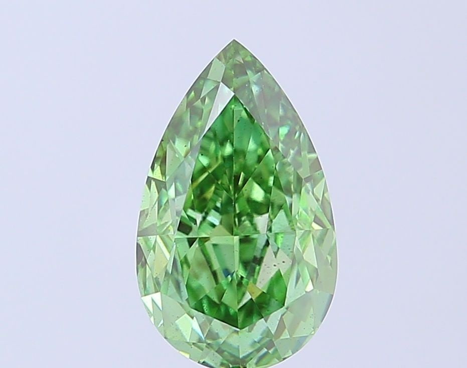 Loose Diamond - PEAR 3.06ct Fancy Vivid Green VS2: Loose Diamond - PEAR 3.06ct Fancy Vivid Green VS2 Source: This is a real non-mined Diamond that has been grown in a lab Shape: PEAR Carats: 3.06 Color: Fancy Vivid Green Certification: IGI Video: