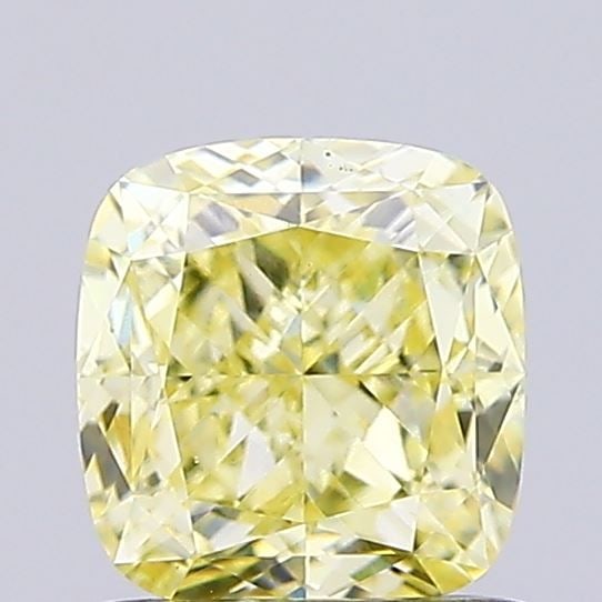 Loose Diamond - CUSHION MODIFIED 1.08ct Fancy Yellow VVS2: Loose Diamond - CUSHION MODIFIED 1.08ct Fancy Yellow VVS2 Source: This is a real non-mined Diamond that has been grown in a lab Shape: CUSHION MODIFIED Carats: 1.08 Color: Fancy Yellow Certification: 