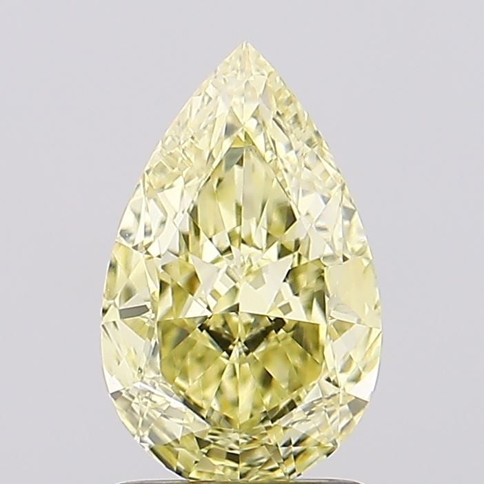 Loose Diamond - PEAR 1.74ct Fancy Intense Yellow VVS2: Loose Diamond - PEAR 1.74ct Fancy Intense Yellow VVS2 Source: This is a real non-mined Diamond that has been grown in a lab Shape: PEAR Carats: 1.74 Color: Fancy Intense Yellow Certification: IGI Vide
