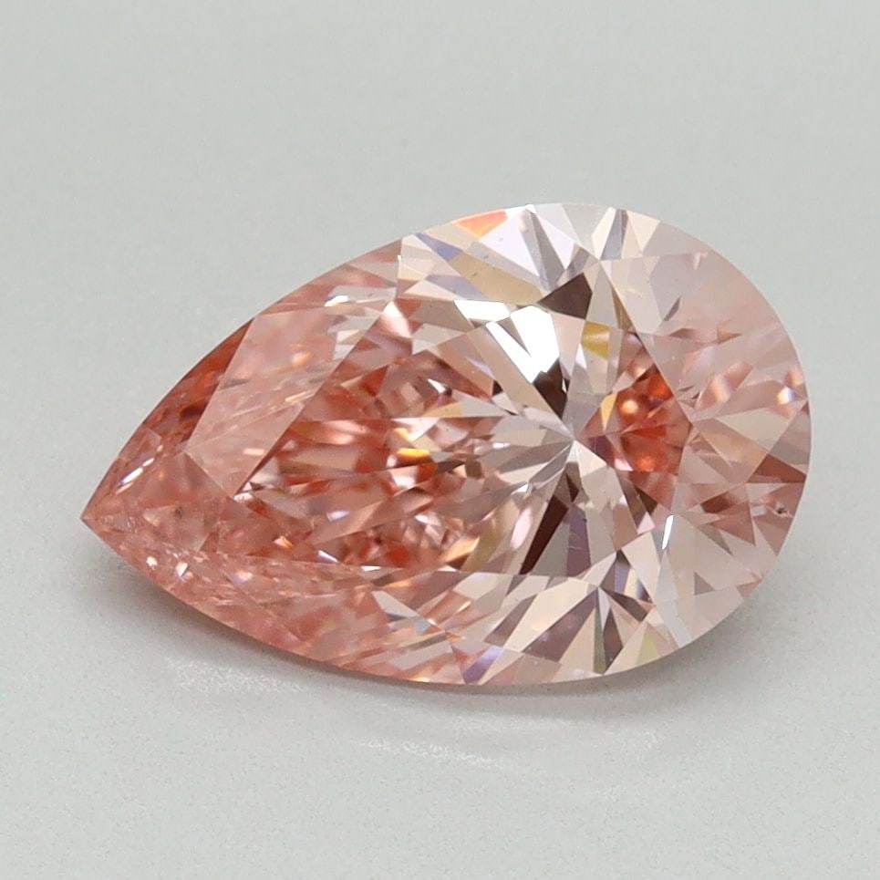 Loose Diamond - PEAR 2.02ct Fancy Vivid Pink VS2: Loose Diamond - PEAR 2.02ct Fancy Vivid Pink VS2 Source: This is a real non-mined Diamond that has been grown in a lab Shape: PEAR Carats: 2.02 Color: Fancy Vivid Pink Certification: IGI Video: