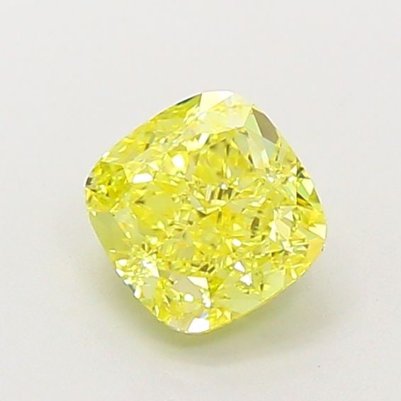 Loose Diamond - CUSHION MODIFIED 1.09ct Fancy Vivid Yellow VVS1: Loose Diamond - CUSHION MODIFIED 1.09ct Fancy Vivid Yellow VVS1 Source: This is a real non-mined Diamond that has been grown in a lab Shape: CUSHION MODIFIED Carats: 1.09 Color: Fancy Vivid Yellow Cer