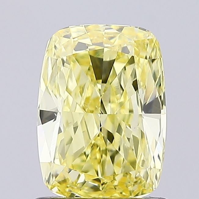 Loose Diamond - CUSHION MODIFIED 1.09ct Fancy Intense Yellow VVS2: Loose Diamond - CUSHION MODIFIED 1.09ct Fancy Intense Yellow VVS2 Source: This is a real non-mined Diamond that has been grown in a lab Shape: CUSHION MODIFIED Carats: 1.09 Color: Fancy Intense Yellow