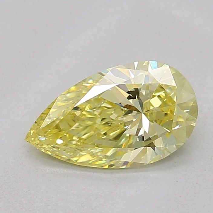 Loose Diamond - PEAR 0.55ct Fancy Light Yellow VS1: Loose Diamond - PEAR 0.55ct Fancy Light Yellow VS1 Source: This is a real non-mined Diamond that has been grown in a lab Shape: PEAR Carats: 0.55 Color: Fancy Light Yellow Certification: IGI Video: