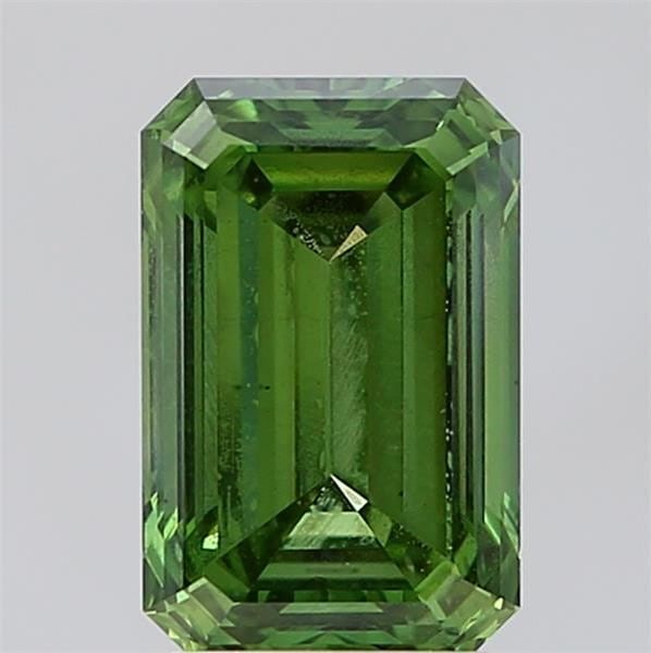 Loose Diamond - EMERALD 2.78ct Fancy Vivid Green VS1: Loose Diamond - EMERALD 2.78ct Fancy Vivid Green VS1 Source: This is a real non-mined Diamond that has been grown in a lab Shape: EMERALD Carats: 2.78 Color: Fancy Vivid Green Certification: IGI Video