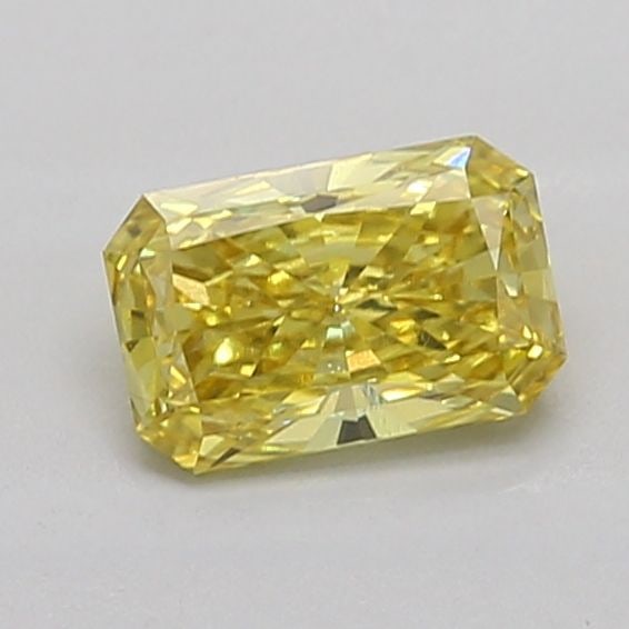 Loose Diamond - RADIANT 0.9ct Fancy Vivid Yellow VS1: Loose Diamond - RADIANT 0.9ct Fancy Vivid Yellow VS1 Source: This is a real non-mined Diamond that has been grown in a lab Shape: RADIANT Carats: 0.9 Color: Fancy Vivid Yellow Certification: IGI Video