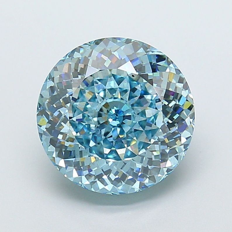 Loose Diamond - ROUND 9.06ct Fancy Intense Blue SI1: Loose Diamond - ROUND 9.06ct Fancy Intense Blue SI1 Source: This is a real non-mined Diamond that has been grown in a lab Shape: ROUND Carats: 9.06 Color: Fancy Intense Blue Certification: IGI Video: