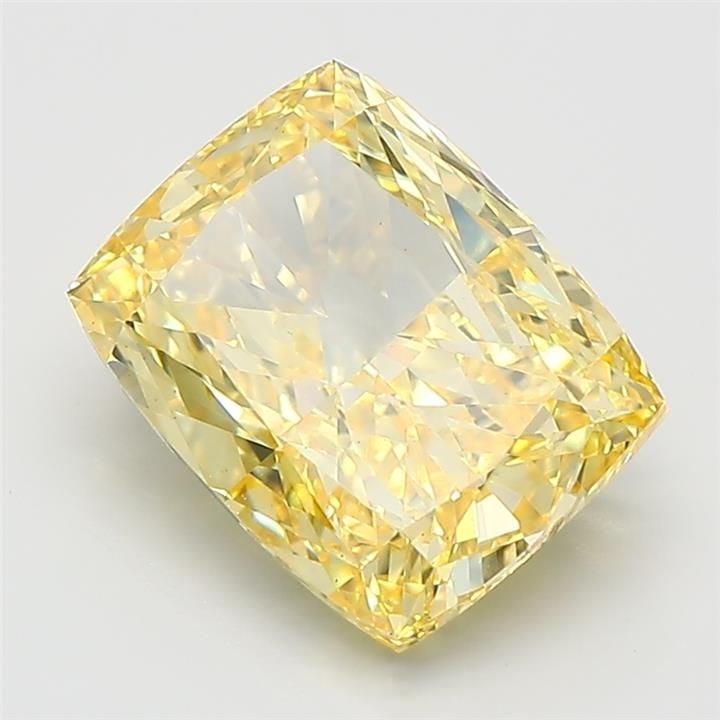 Loose Diamond - CUSHION MODIFIED 3.58ct Fancy Intense Yellow VS1: Loose Diamond - CUSHION MODIFIED 3.58ct Fancy Intense Yellow VS1 Source: This is a real non-mined Diamond that has been grown in a lab Shape: CUSHION MODIFIED Carats: 3.58 Color: Fancy Intense Yellow 