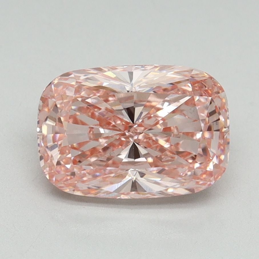 Loose Diamond - CUSHION BRILLIANT 2.02ct Fancy Vivid Pink VS1: Loose Diamond - CUSHION BRILLIANT 2.02ct Fancy Vivid Pink VS1 Source: This is a real non-mined Diamond that has been grown in a lab Shape: CUSHION BRILLIANT Carats: 2.02 Color: Fancy Vivid Pink Certif