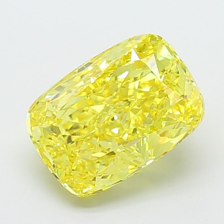 Loose Diamond - CUSHION MODIFIED 4.64ct Fancy Vivid Yellow VS2: Loose Diamond - CUSHION MODIFIED 4.64ct Fancy Vivid Yellow VS2 Source: This is a real non-mined Diamond that has been grown in a lab Shape: CUSHION MODIFIED Carats: 4.64 Color: Fancy Vivid Yellow Cert