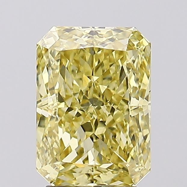Loose Diamond - RADIANT 3.2ct Fancy Intense Yellow VVS2: Loose Diamond - RADIANT 3.2ct Fancy Intense Yellow VVS2 Source: This is a real non-mined Diamond that has been grown in a lab Shape: RADIANT Carats: 3.2 Color: Fancy Intense Yellow Certification: IGI 