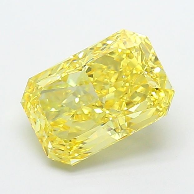 Loose Diamond - RADIANT 3.3ct Fancy Vivid Yellow VS1: Loose Diamond - RADIANT 3.3ct Fancy Vivid Yellow VS1 Source: This is a real non-mined Diamond that has been grown in a lab Shape: RADIANT Carats: 3.3 Color: Fancy Vivid Yellow Certification: IGI Video